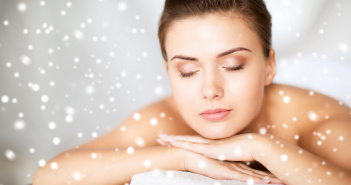 beautiful young woman in spa