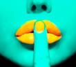 vibrant makeup abstract picture close up
